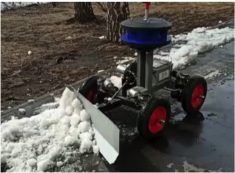 AI based autonomous mobile robotic platform for scavenge dirt and refuse from the streets and lawns and shoveling snow away