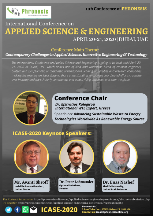 International Conference on Applied Science & Engineering