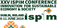 XXV ISPIM Conference, Innovation for sustainable Economy & Society, Dublin (Ireland)